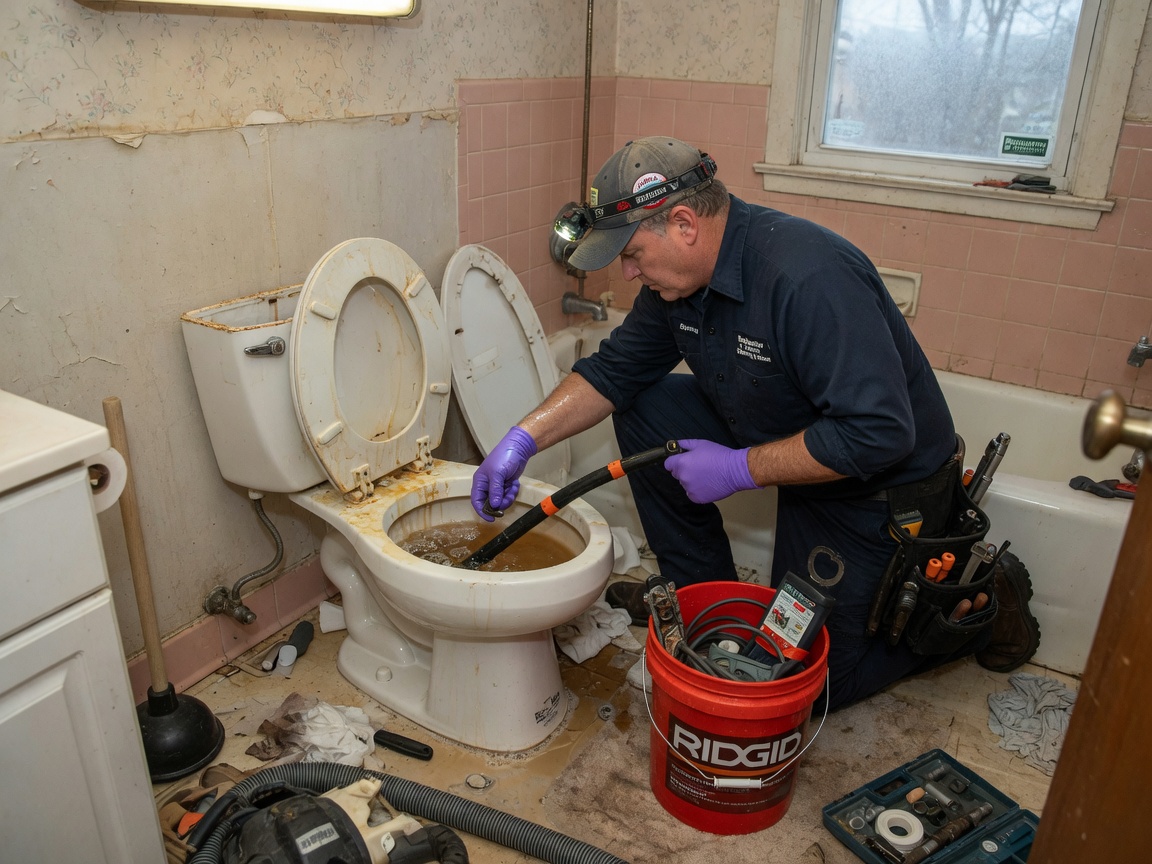 Clogged Toilet Repair in Binghamton, NY